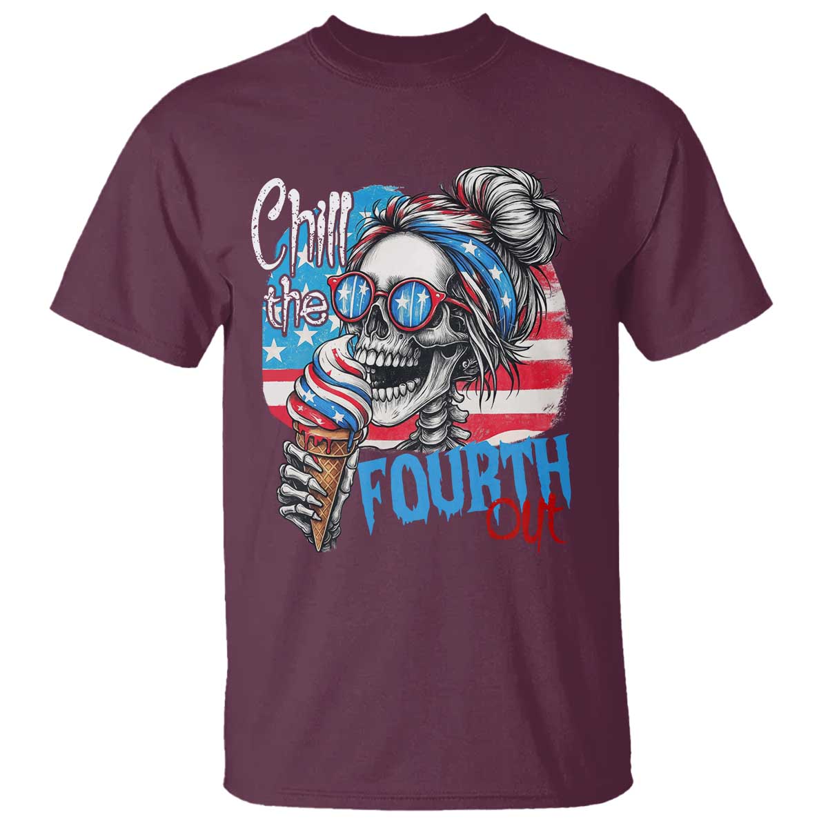 funny-chill-the-fourth-out-4th-of-july-t-shirt-patriotic-skeleton-popsicle-us-flag