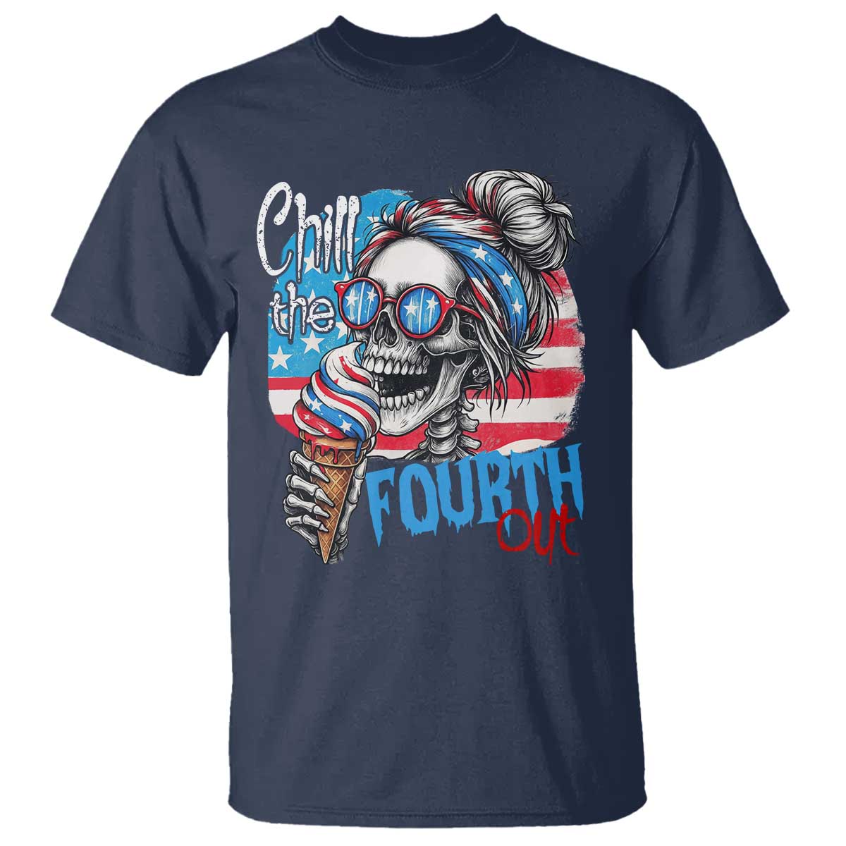 funny-chill-the-fourth-out-4th-of-july-t-shirt-patriotic-skeleton-popsicle-us-flag