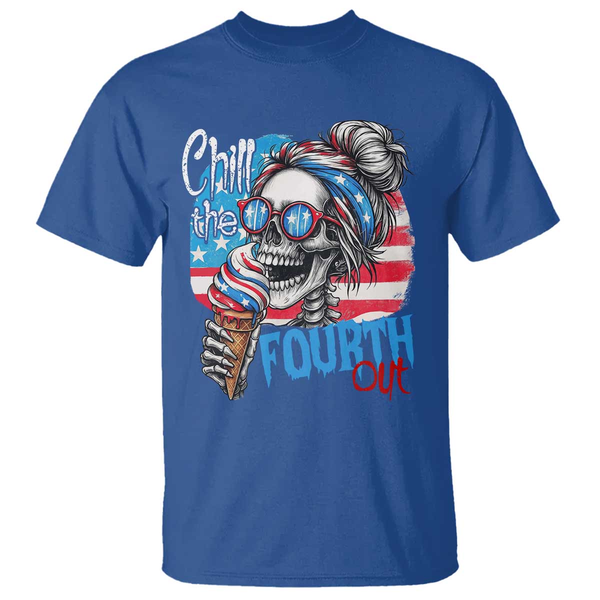 funny-chill-the-fourth-out-4th-of-july-t-shirt-patriotic-skeleton-popsicle-us-flag