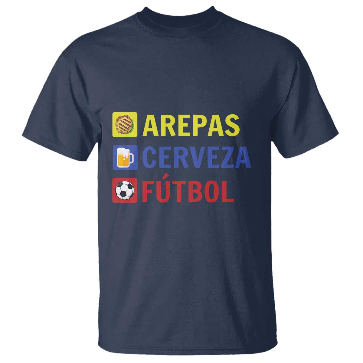 arepas-cerveza-futbol-t-shirt-colombian-slang-colombia-flag