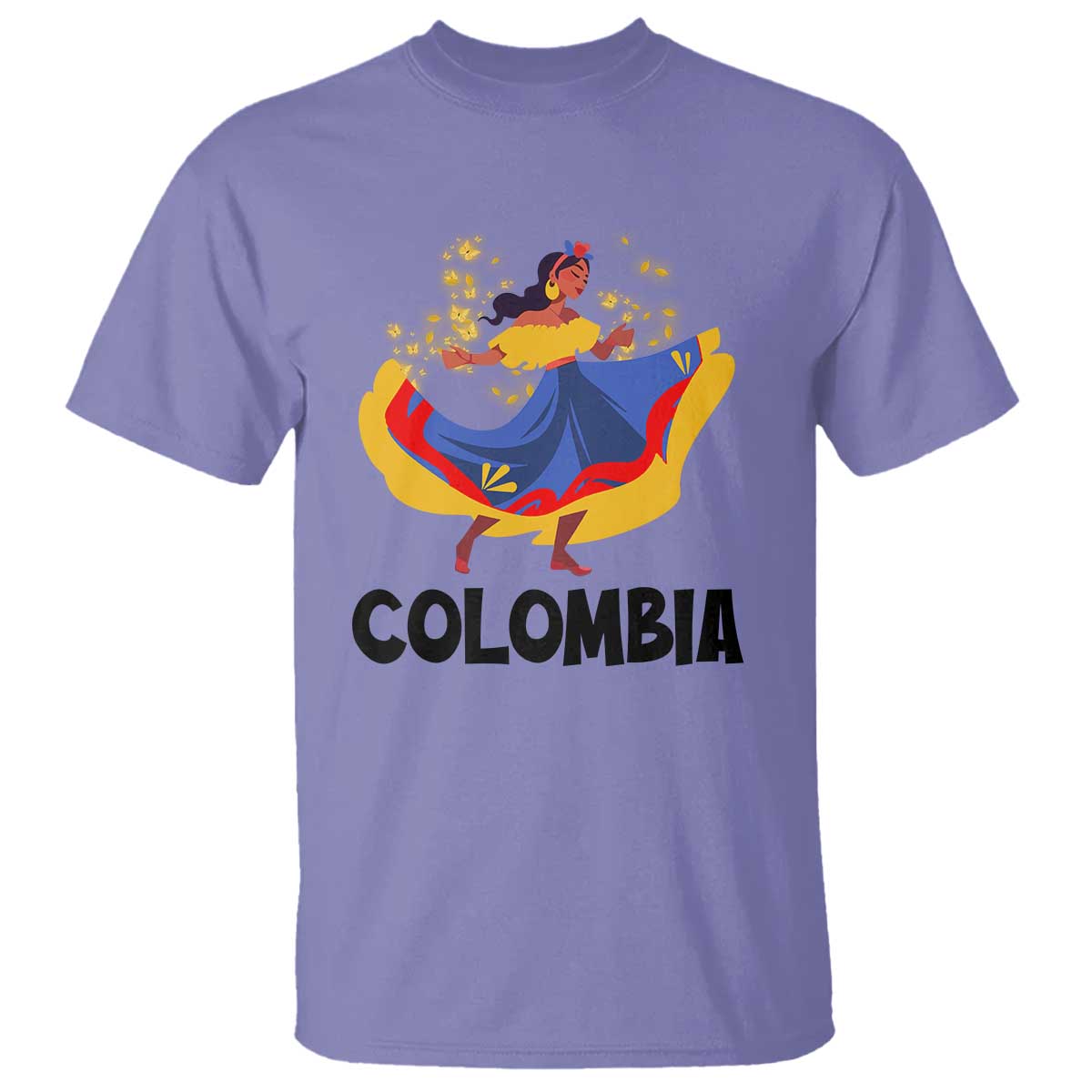colombianas-t-shirt-colombia-cumbia-butterfly-flag-roots