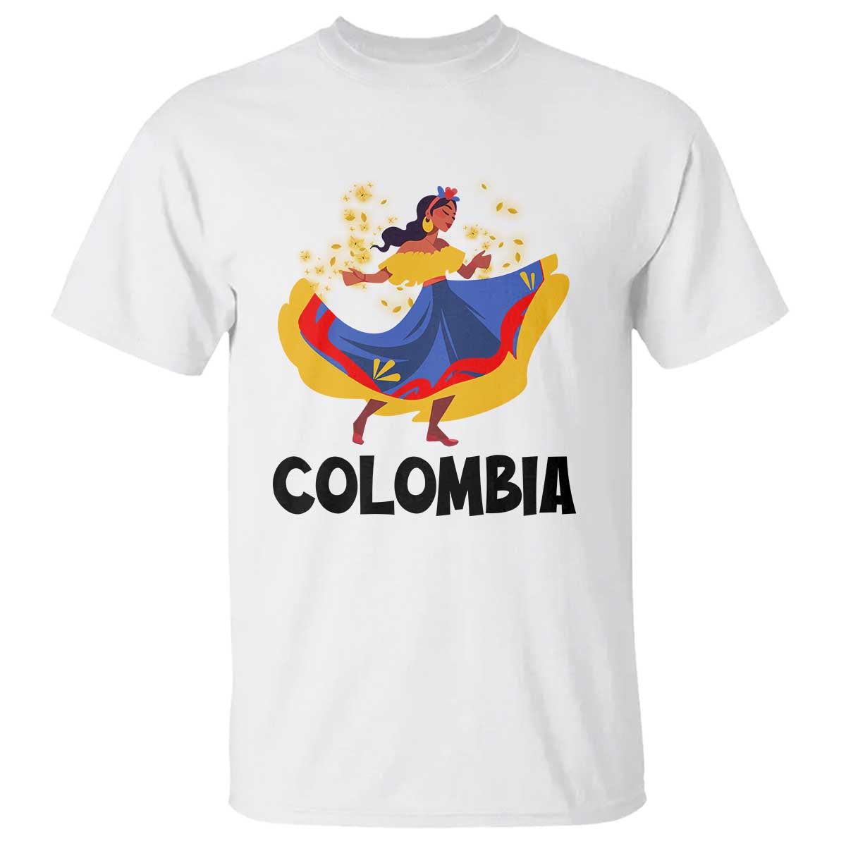 colombianas-t-shirt-colombia-cumbia-butterfly-flag-roots