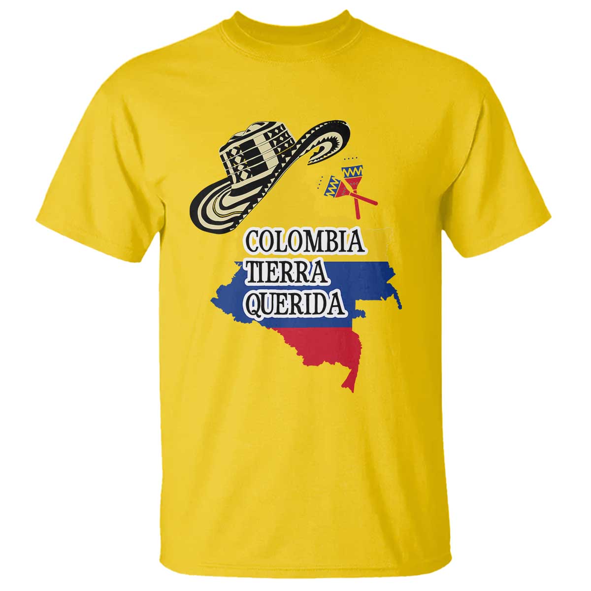funny-colombia-tierra-querida-t-shirt-colombian-flag-sombrero-vueltiao-maracas