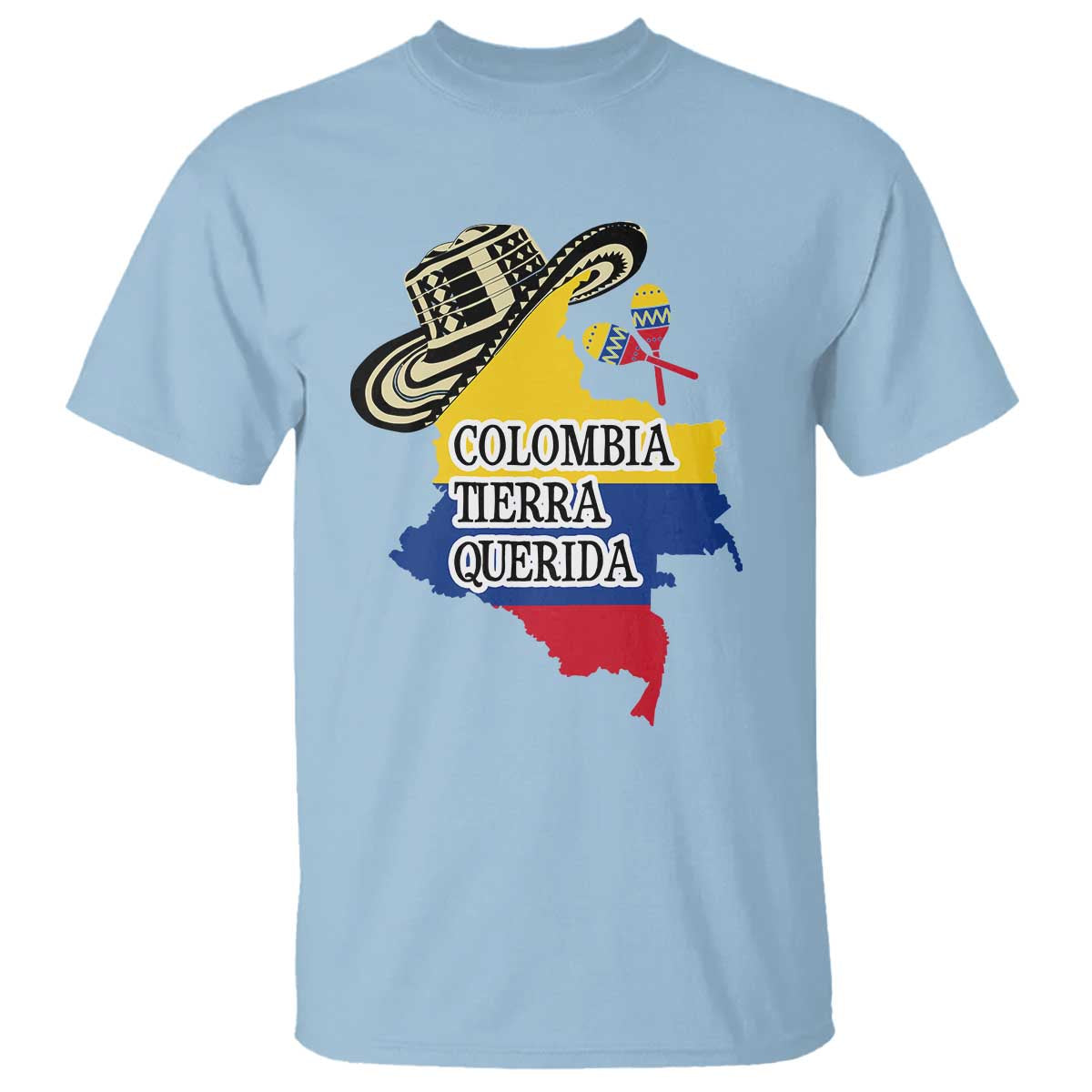 funny-colombia-tierra-querida-t-shirt-colombian-flag-sombrero-vueltiao-maracas