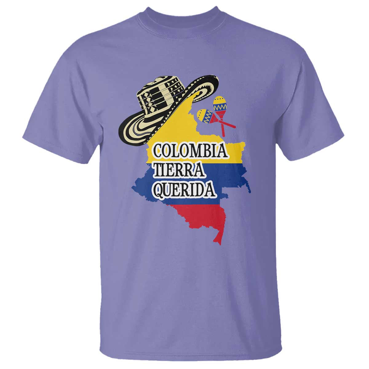 funny-colombia-tierra-querida-t-shirt-colombian-flag-sombrero-vueltiao-maracas