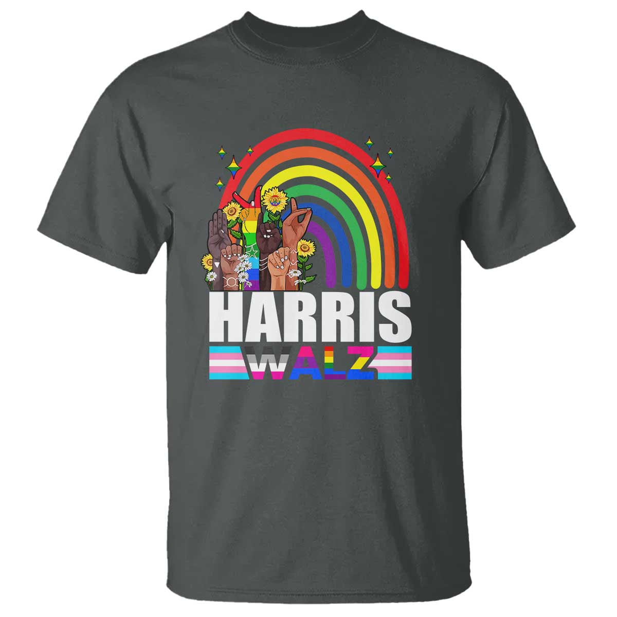 harris-walz-t-shirt-lgbt-rainbow-flag-hand-rise-flower-unity