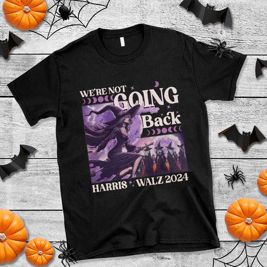 harris-walz-2024-halloween-t-shirt-were-not-going-back-witch-childless-cat-ladies-moon