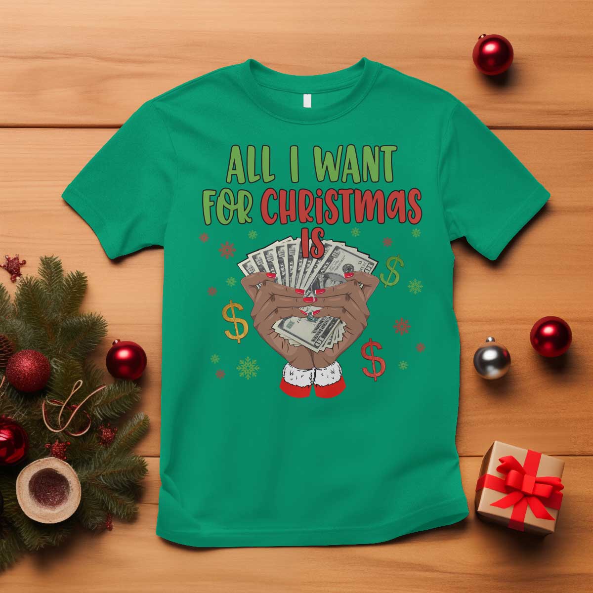 funny-all-i-want-for-christmas-is-money-t-shirt-xmas-melanin-black-african-american-hands