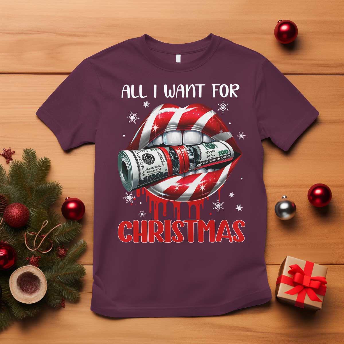funny-all-i-want-for-christmas-is-money-t-shirt-candy-cane-lips