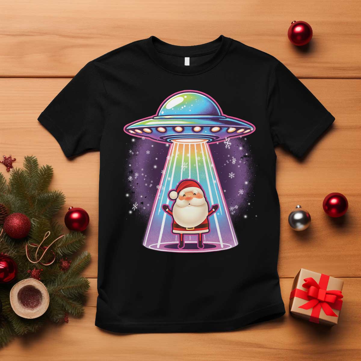 funny-christmas-santa-alien-neon-ufo-t-shirt