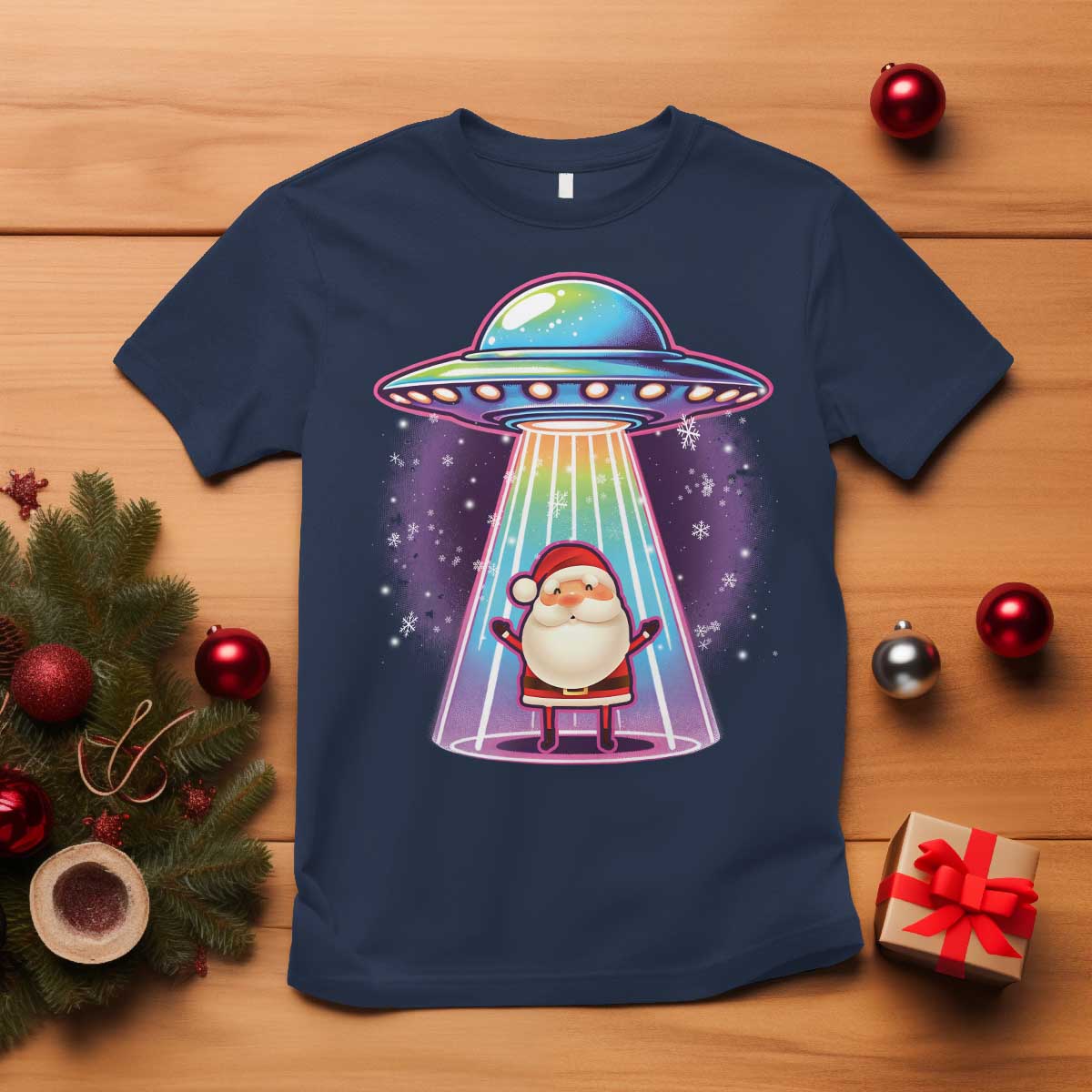 funny-christmas-santa-alien-neon-ufo-t-shirt