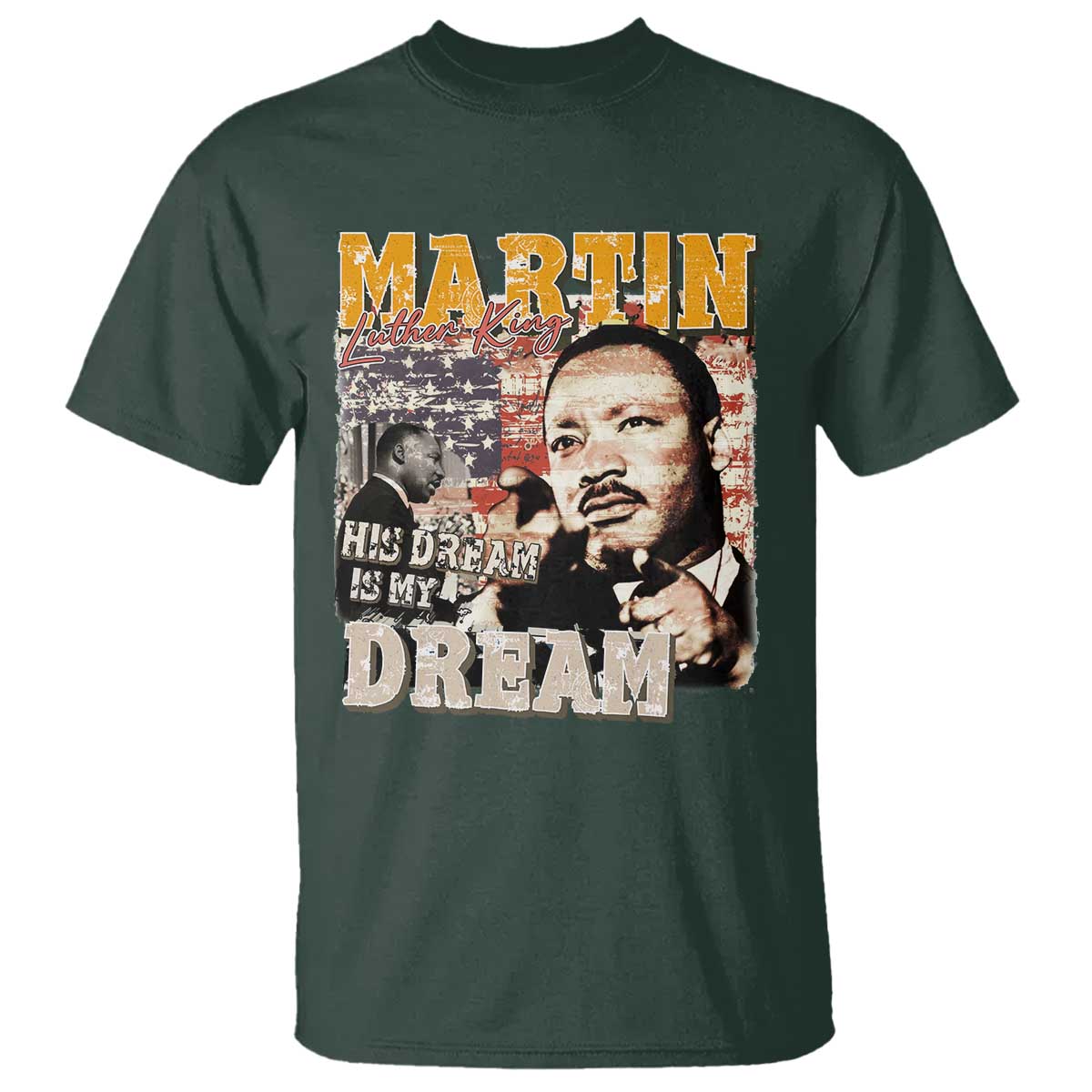 mlk-day-his-dream-is-my-dream-t-shirt-martin-luther-king-vintage-american-flag-black-history-month