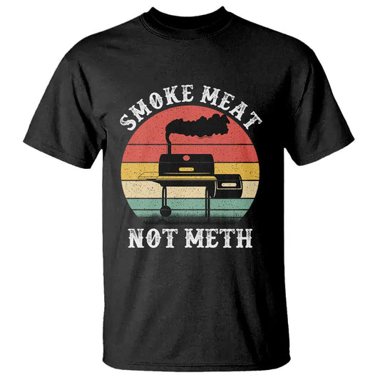 funny-smoke-meat-not-meth-t-shirt-retro-vintage-grilling-bbq