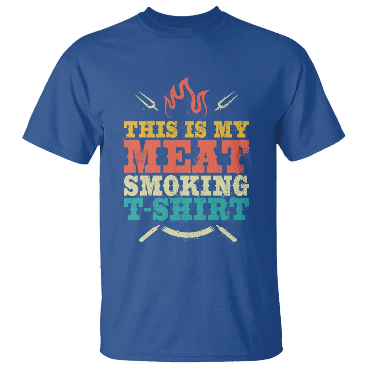 funny-grilling-bbq-t-shirt-this-is-my-meat-smoking-shirt-retro-fork-fathers-day