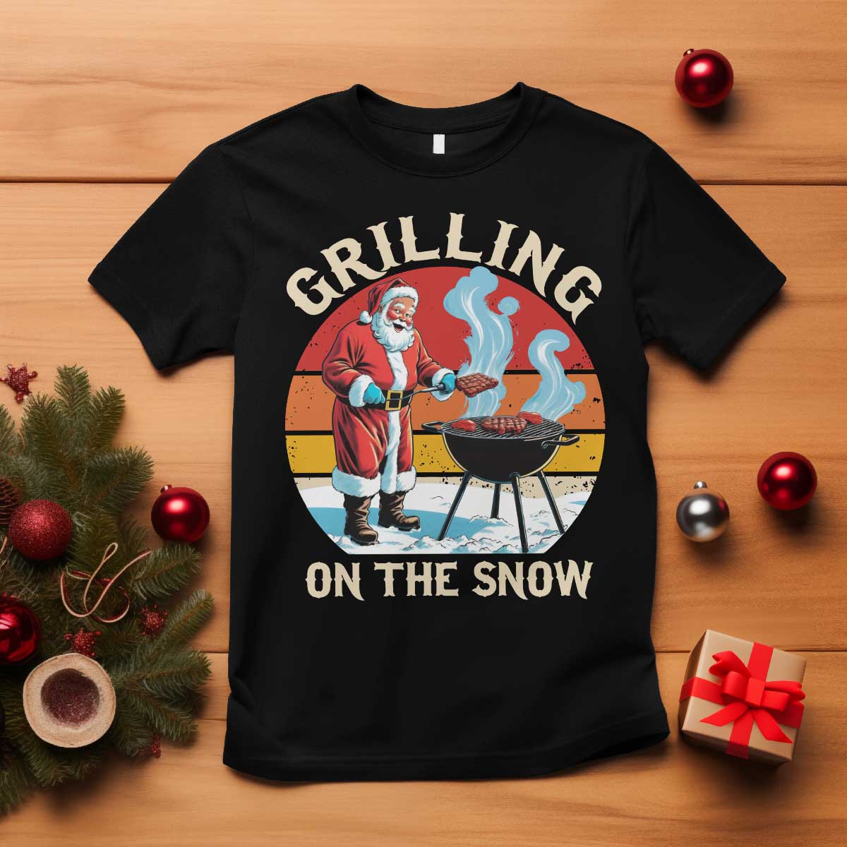 funny-christmas-grilling-santa-t-shirt-grilling-on-the-snow