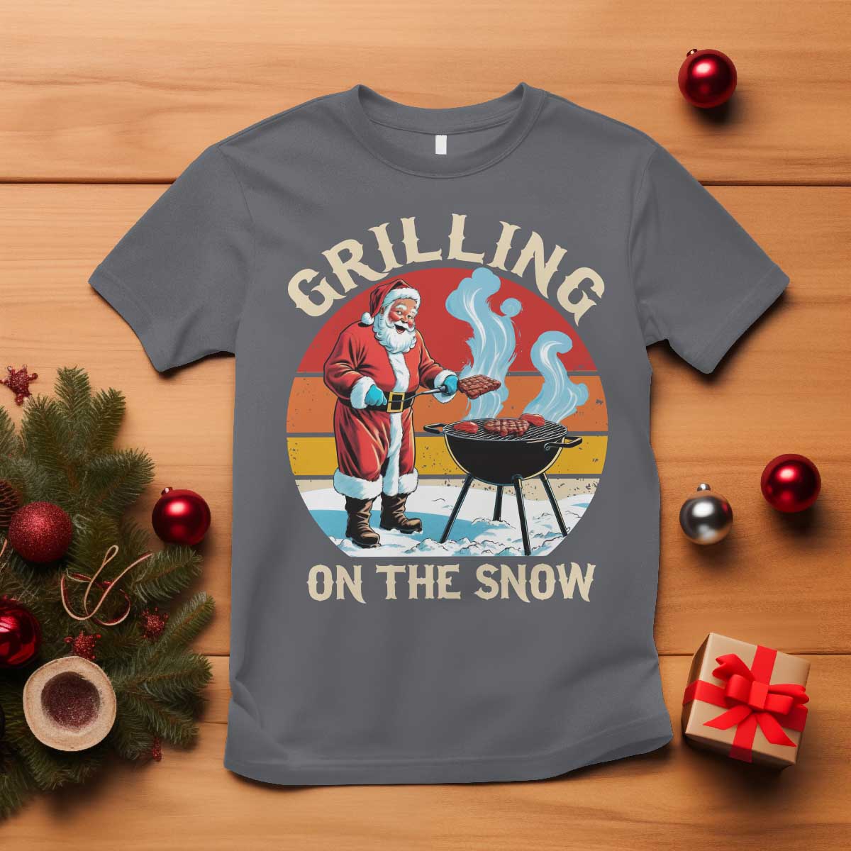 funny-christmas-grilling-santa-t-shirt-grilling-on-the-snow