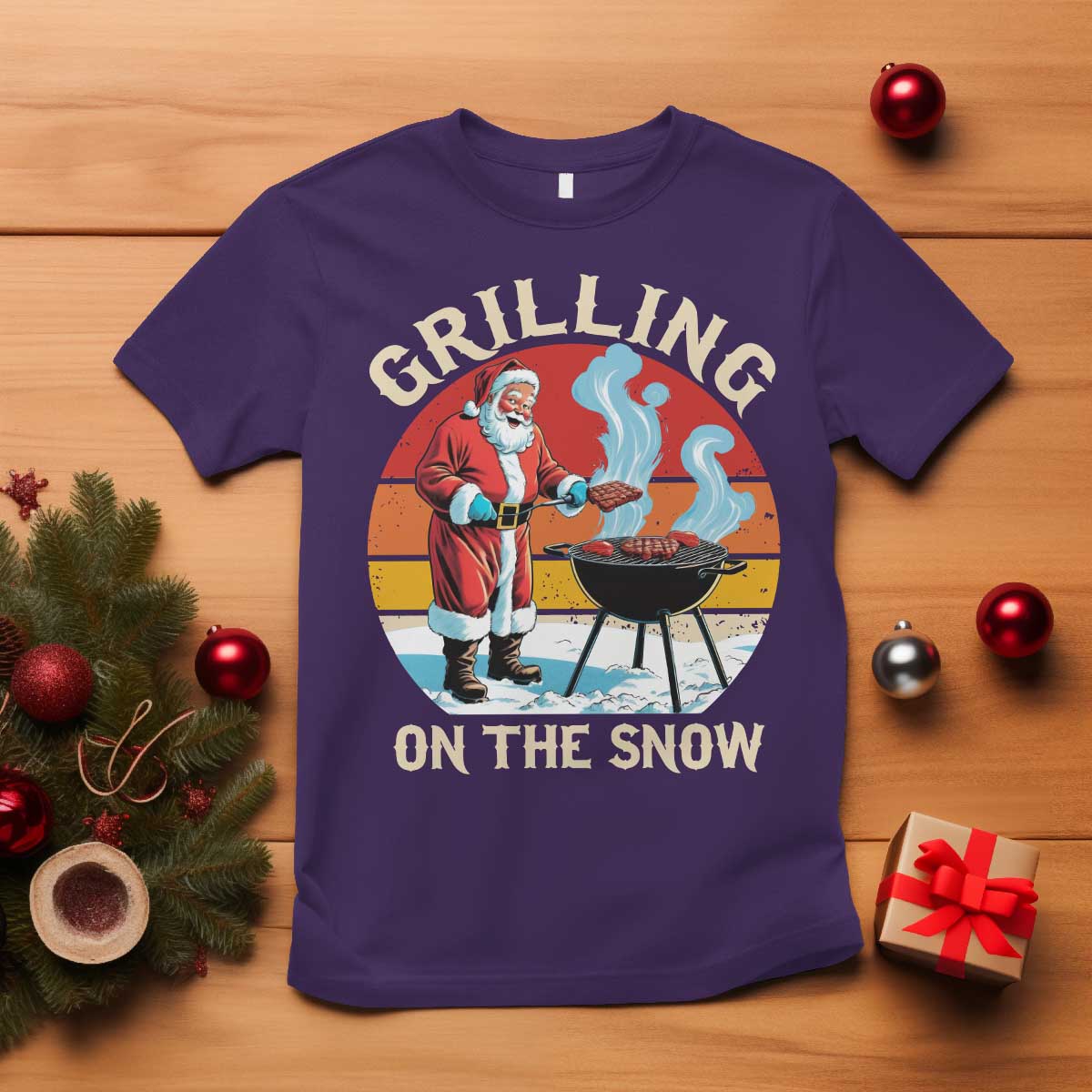 funny-christmas-grilling-santa-t-shirt-grilling-on-the-snow