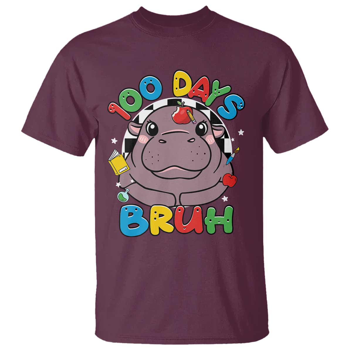 funny-moo-deng-100-days-bruh-t-shirt-happy-100-days-of-school