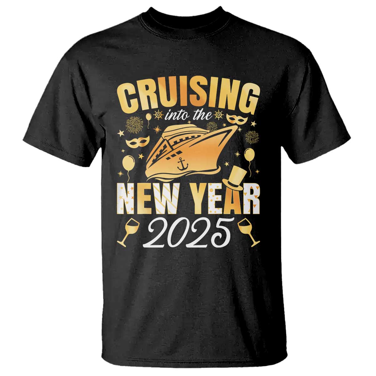 family-new-years-trip-2025-t-shirt-cruising-into-the-new-year-2025