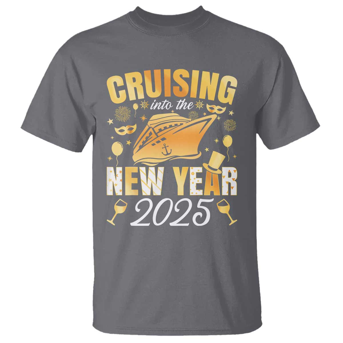 family-new-years-trip-2025-t-shirt-cruising-into-the-new-year-2025