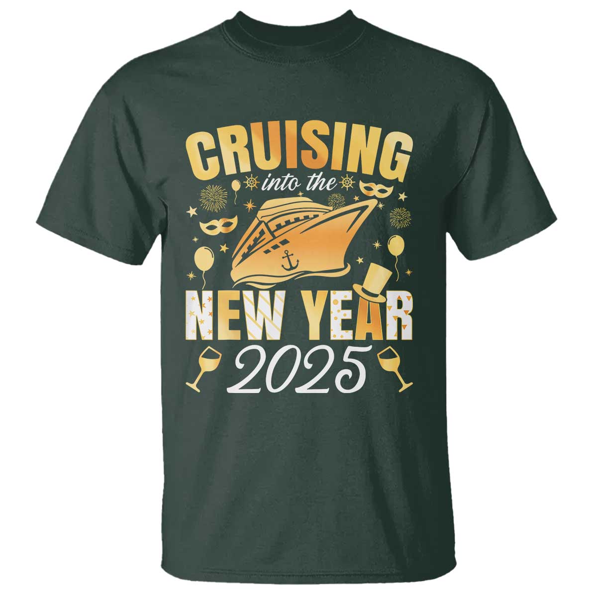 family-new-years-trip-2025-t-shirt-cruising-into-the-new-year-2025