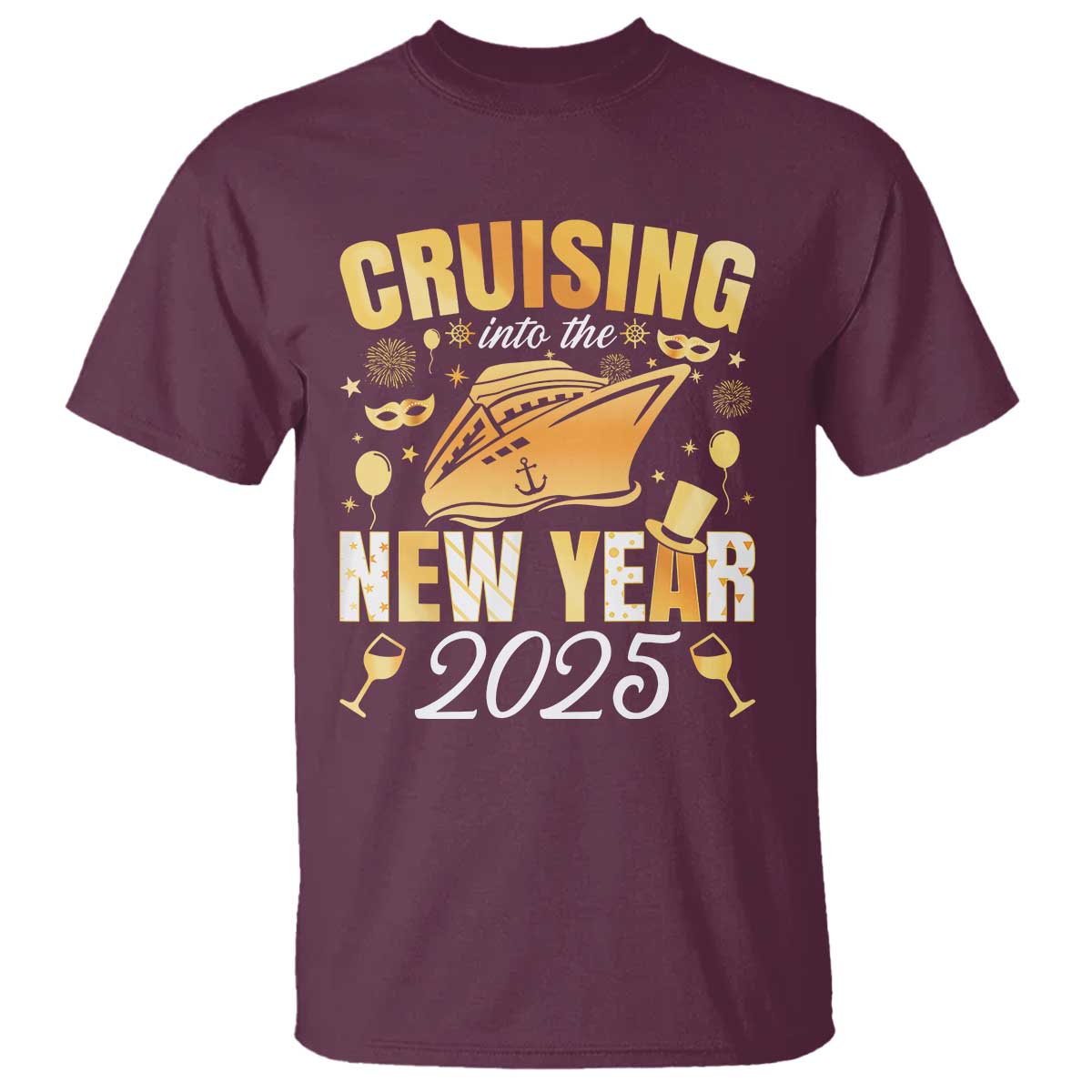 family-new-years-trip-2025-t-shirt-cruising-into-the-new-year-2025
