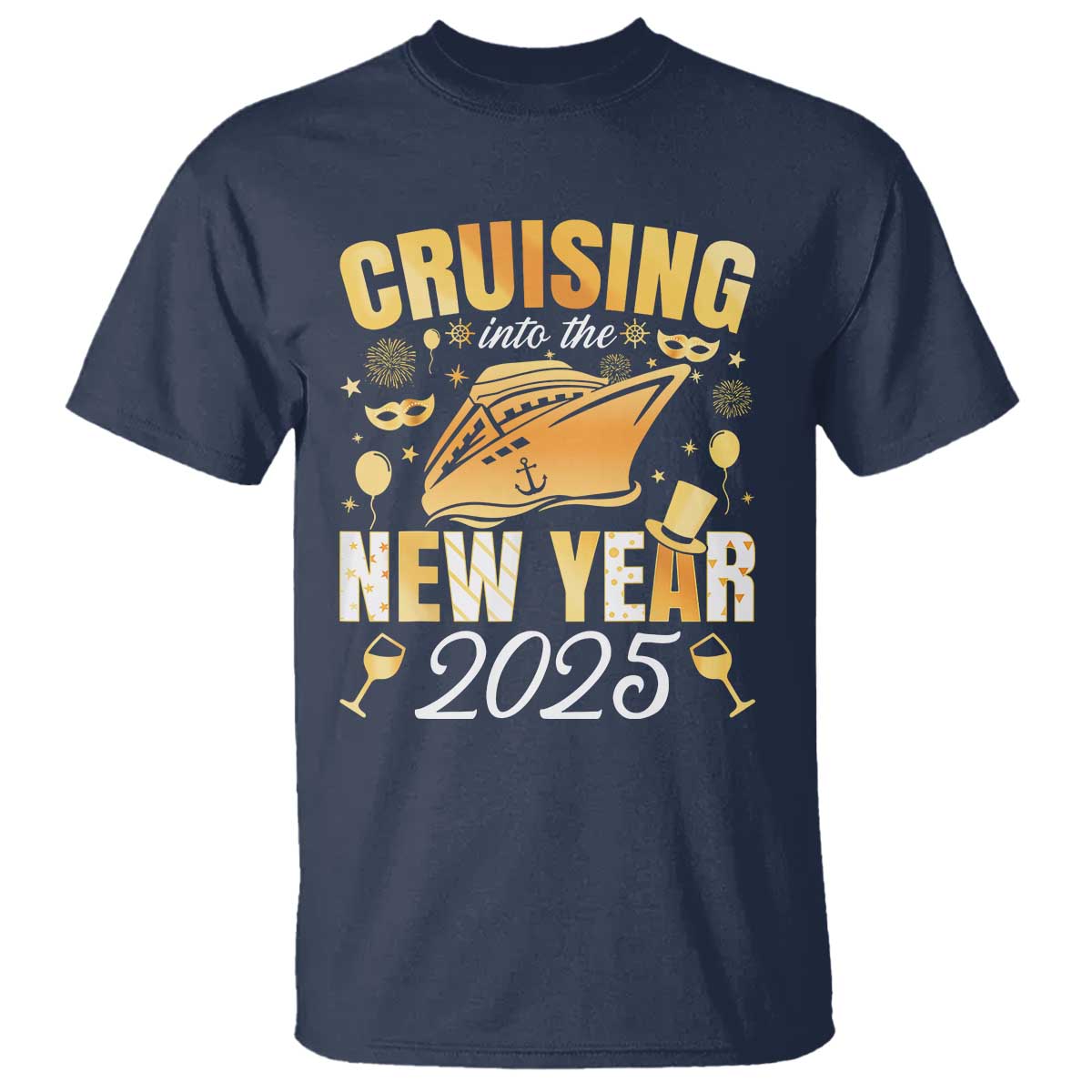 family-new-years-trip-2025-t-shirt-cruising-into-the-new-year-2025
