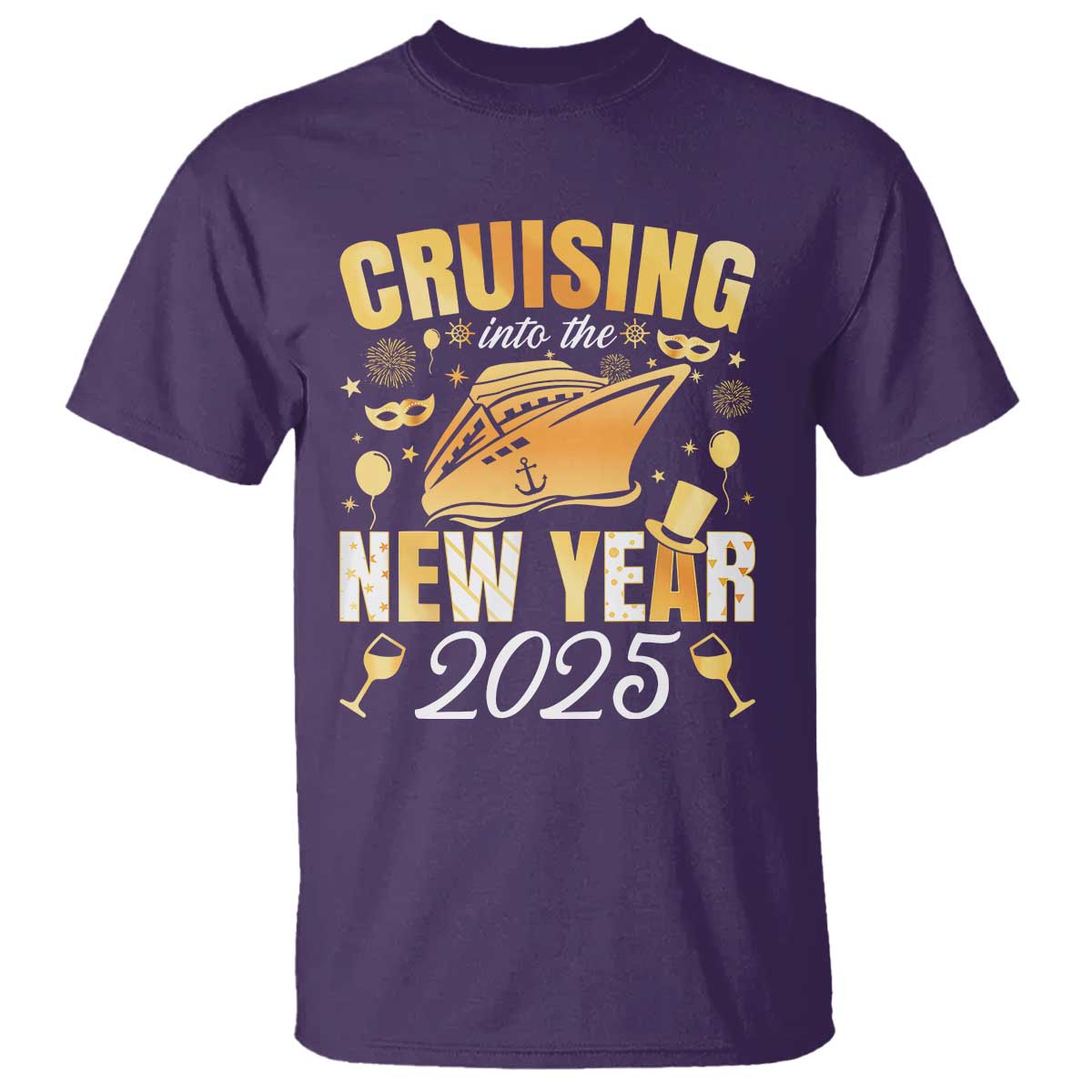 family-new-years-trip-2025-t-shirt-cruising-into-the-new-year-2025