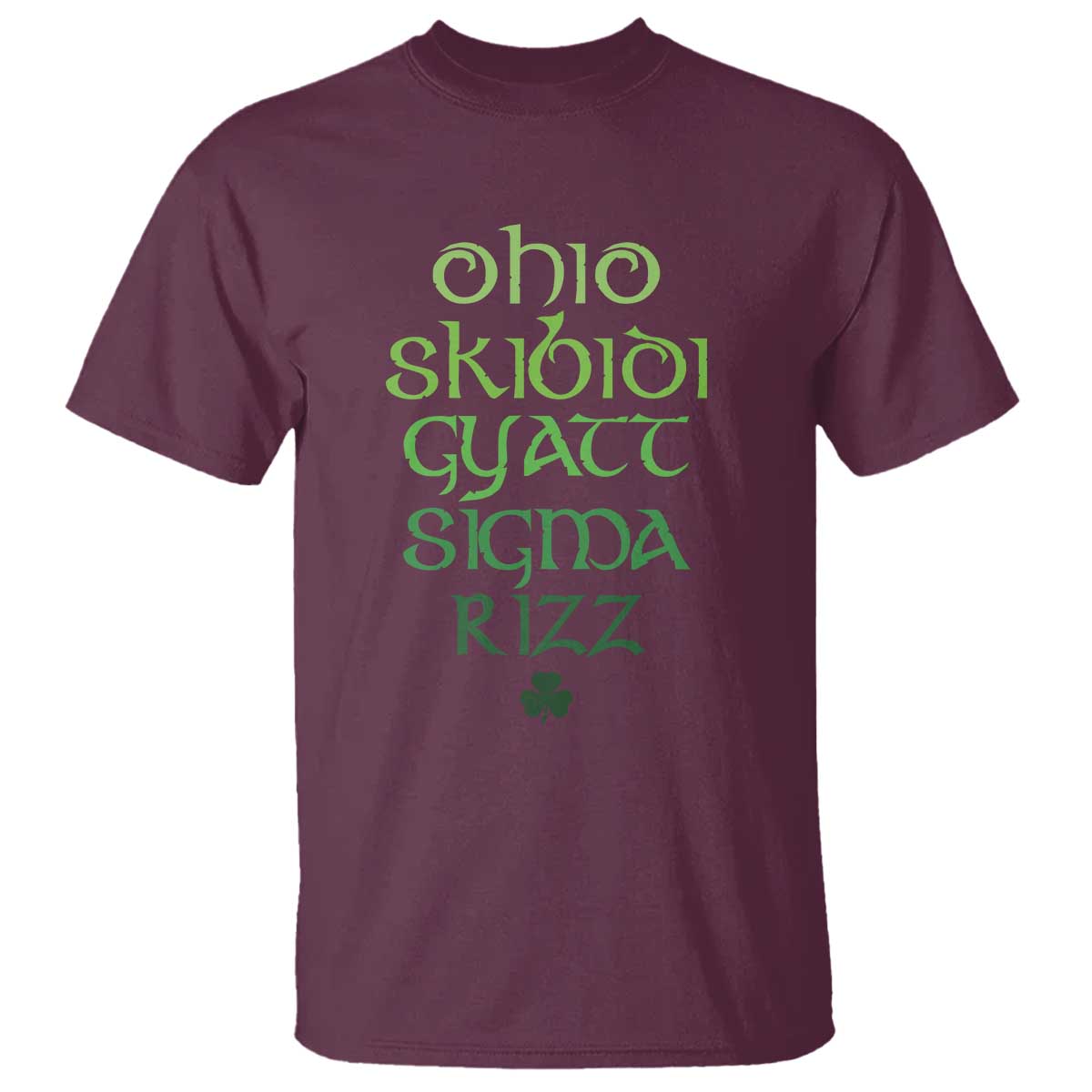 funny-ohio-skibidi-gyatt-sigma-rizz-st-patricks-day-t-shirt-shamrock
