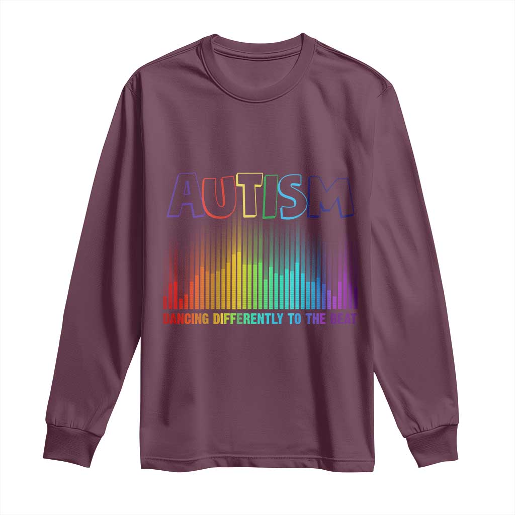 Autism Support Long Sleeve Shirt Autism Dancing Differently To The Beat