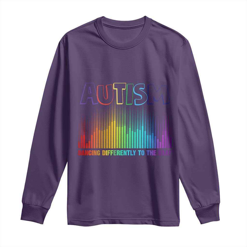 Autism Support Long Sleeve Shirt Autism Dancing Differently To The Beat