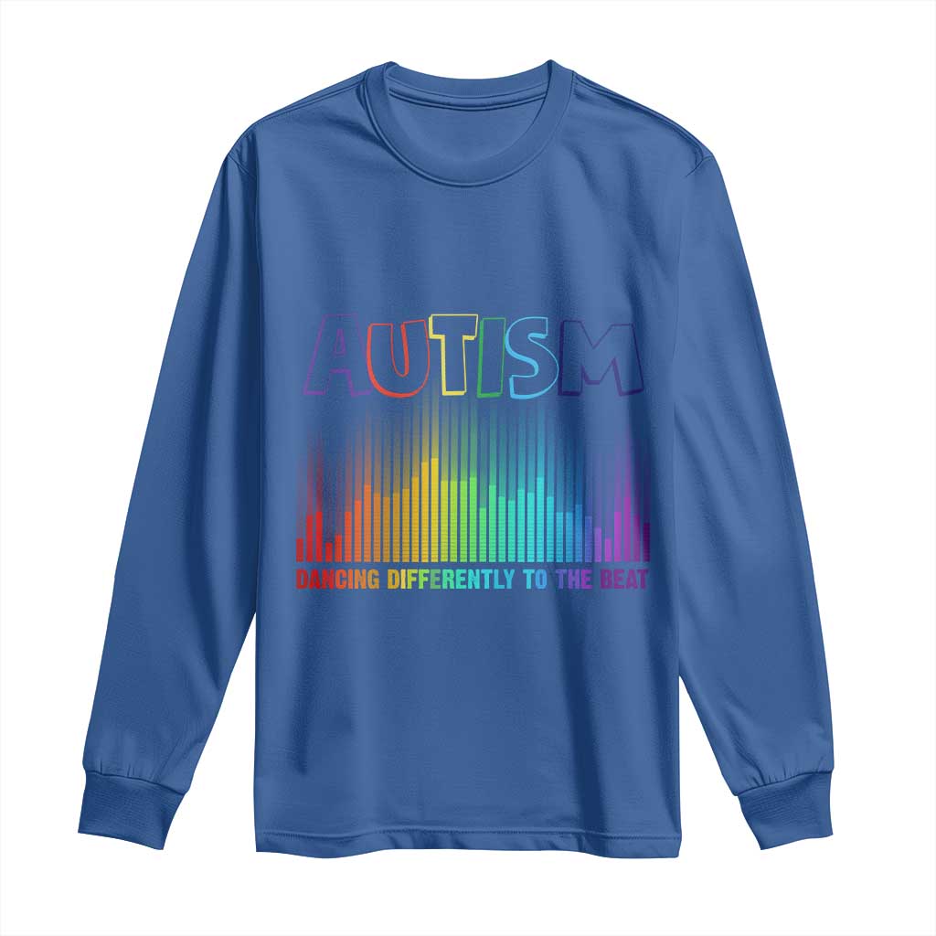 Autism Support Long Sleeve Shirt Autism Dancing Differently To The Beat