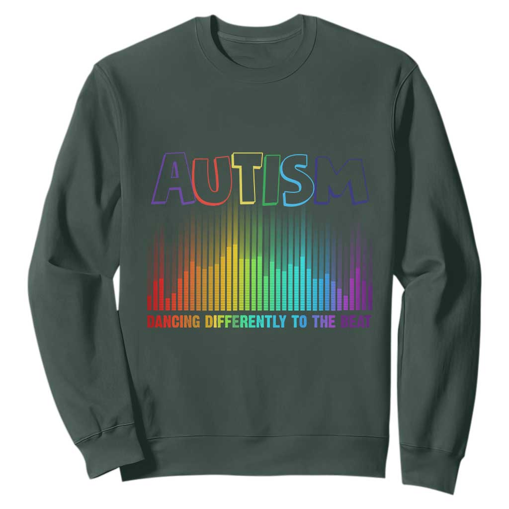 Autism Support Sweatshirt Autism Dancing Differently To The Beat