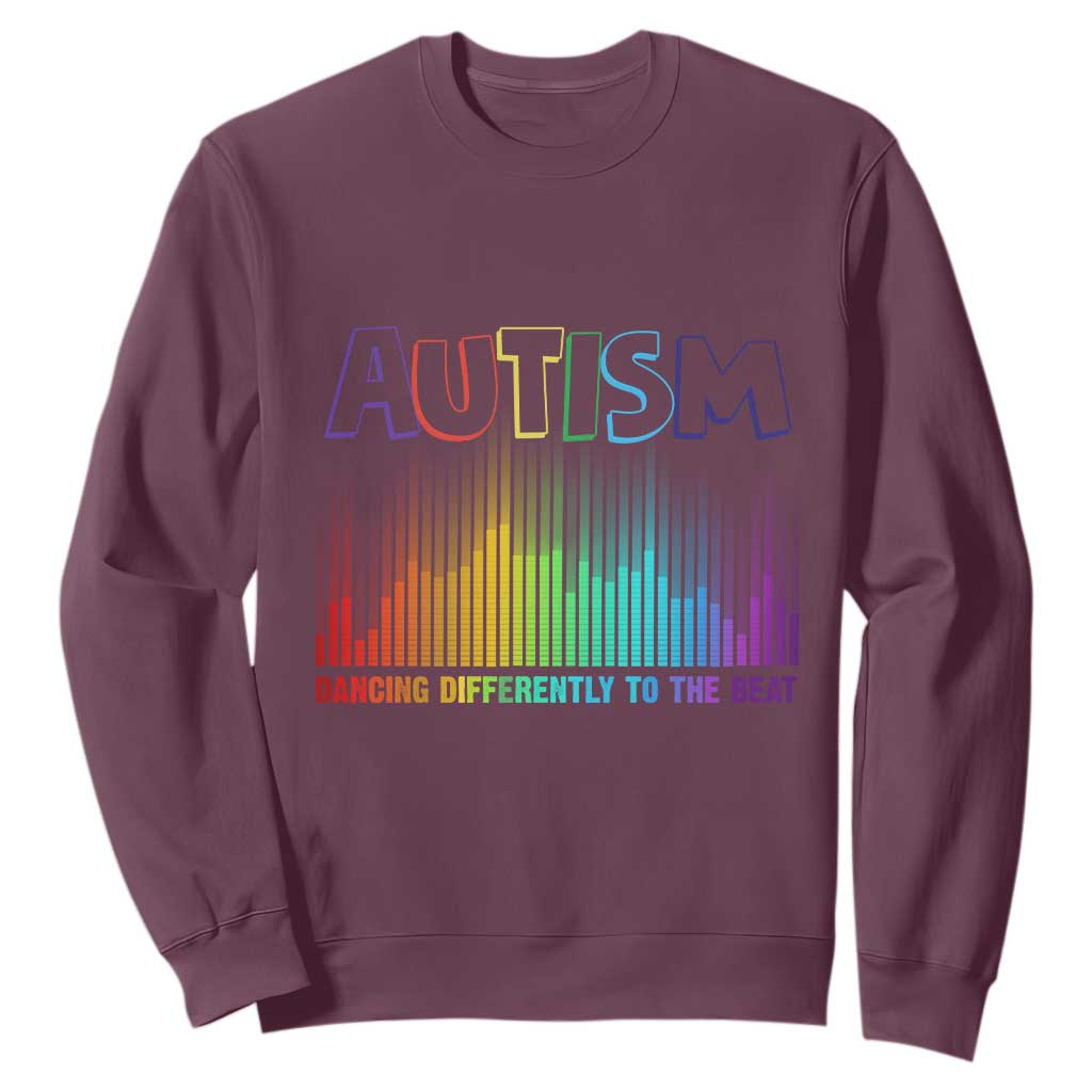 Autism Support Sweatshirt Autism Dancing Differently To The Beat