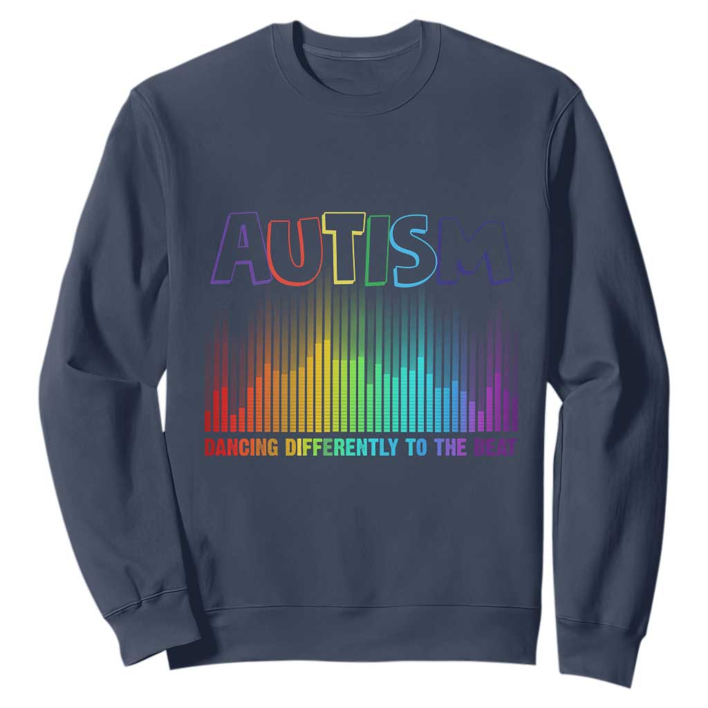 Autism Support Sweatshirt Autism Dancing Differently To The Beat