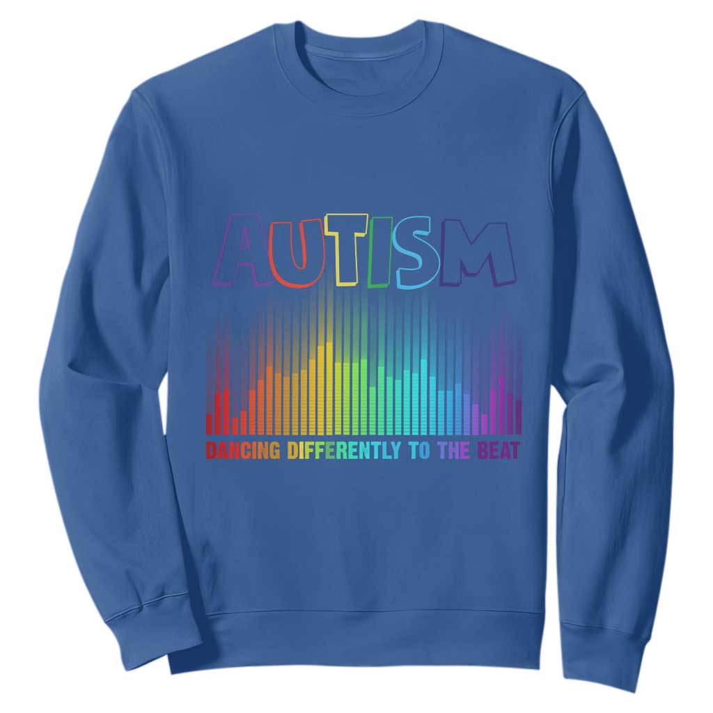 Autism Support Sweatshirt Autism Dancing Differently To The Beat