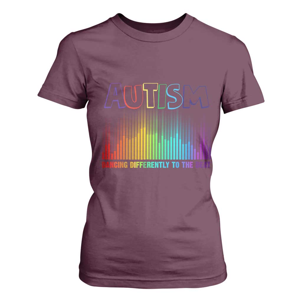 Autism Support T Shirt For Women Autism Dancing Differently To The Beat