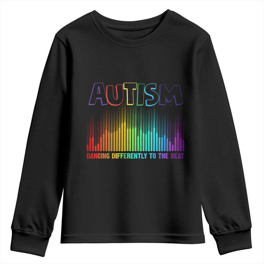 Autism Support Youth Sweatshirt Autism Dancing Differently To The Beat