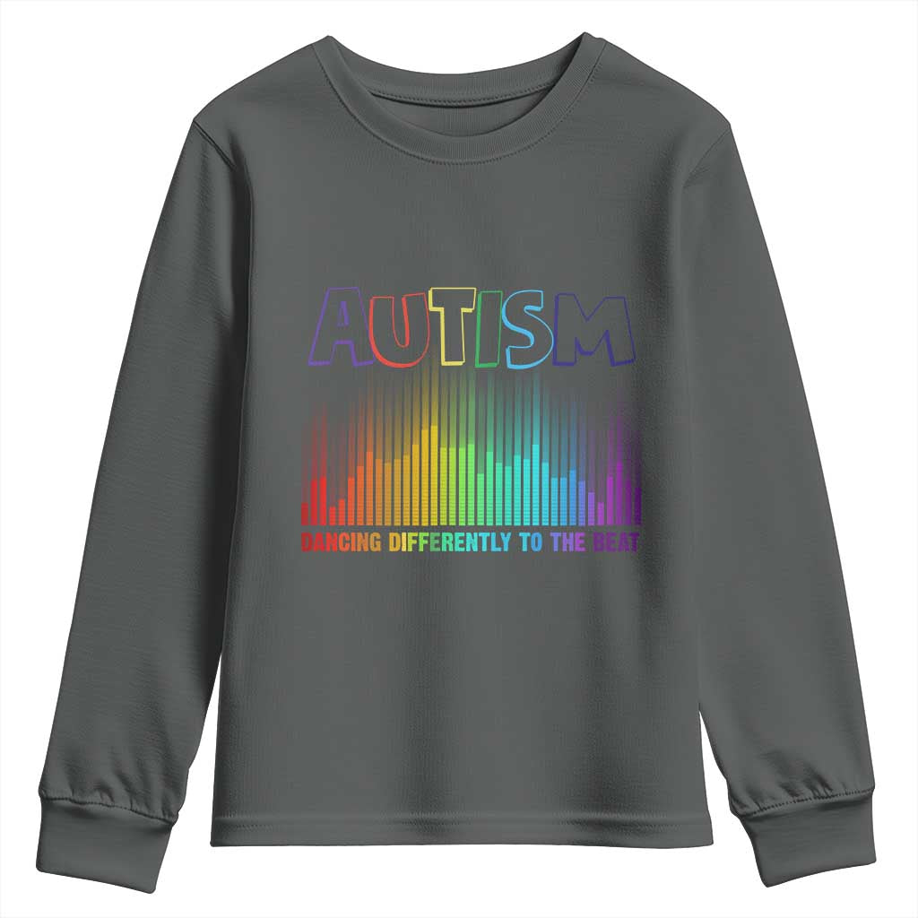 Autism Support Youth Sweatshirt Autism Dancing Differently To The Beat