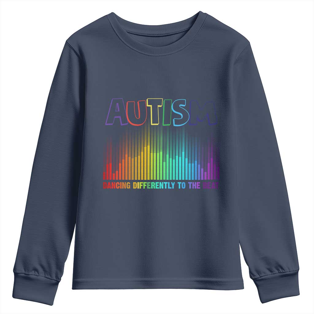 Autism Support Youth Sweatshirt Autism Dancing Differently To The Beat