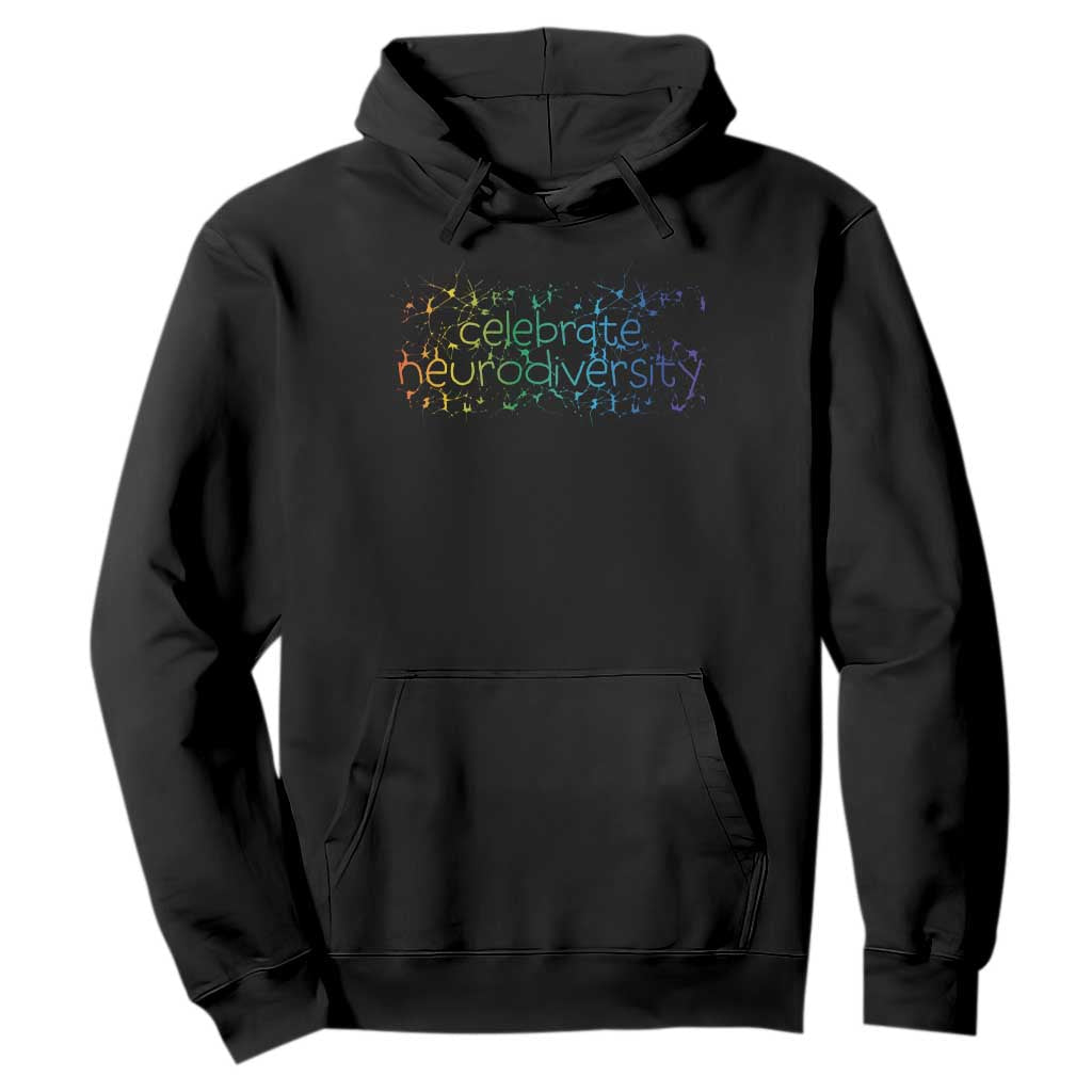Celebrate Neurodiversity Hoodie Autism Support ASD ADHD Mental Health