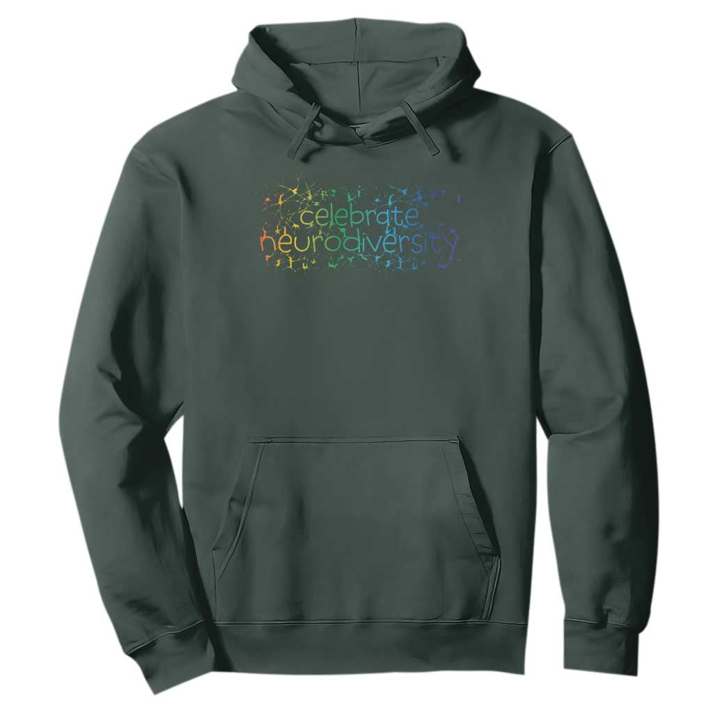 Celebrate Neurodiversity Hoodie Autism Support ASD ADHD Mental Health