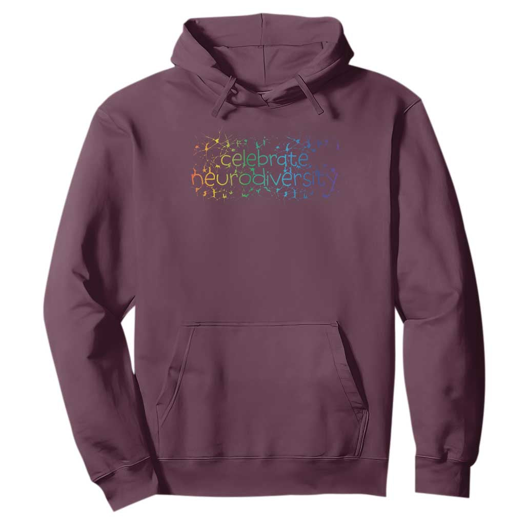 Celebrate Neurodiversity Hoodie Autism Support ASD ADHD Mental Health