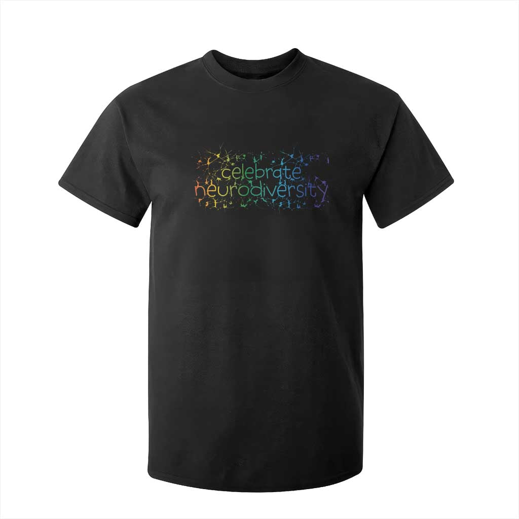 Celebrate Neurodiversity T Shirt For Kid Autism Support ASD ADHD Mental Health