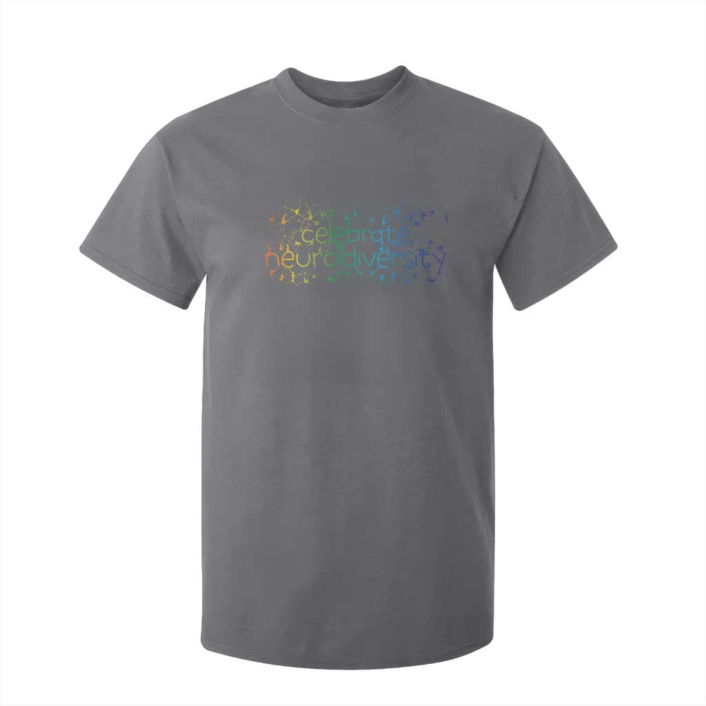 Celebrate Neurodiversity T Shirt For Kid Autism Support ASD ADHD Mental Health