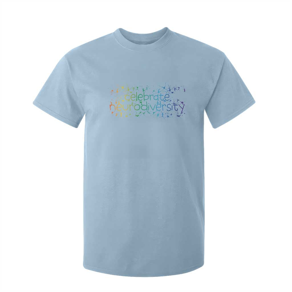 Celebrate Neurodiversity T Shirt For Kid Autism Support ASD ADHD Mental Health