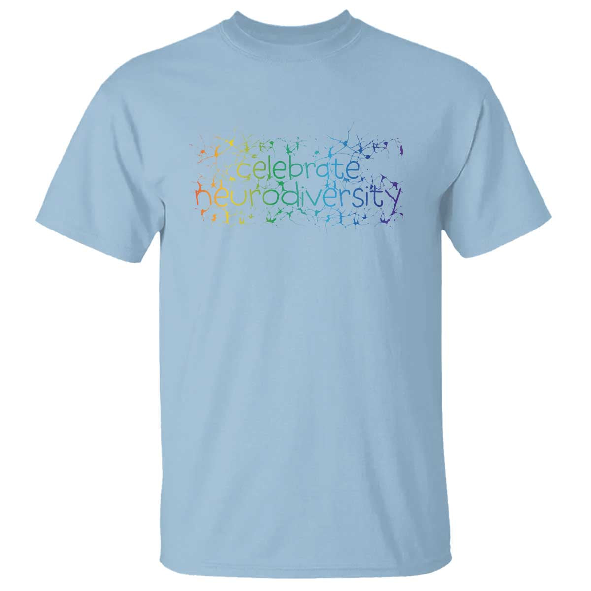Celebrate Neurodiversity T Shirt Autism Support ASD ADHD Mental Health