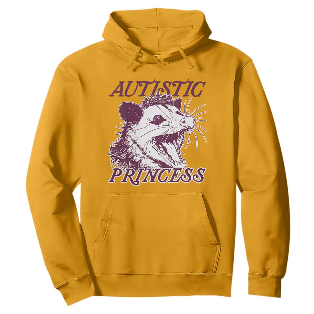 Funny Autistic Princess Hoodie Autism Support Opposum