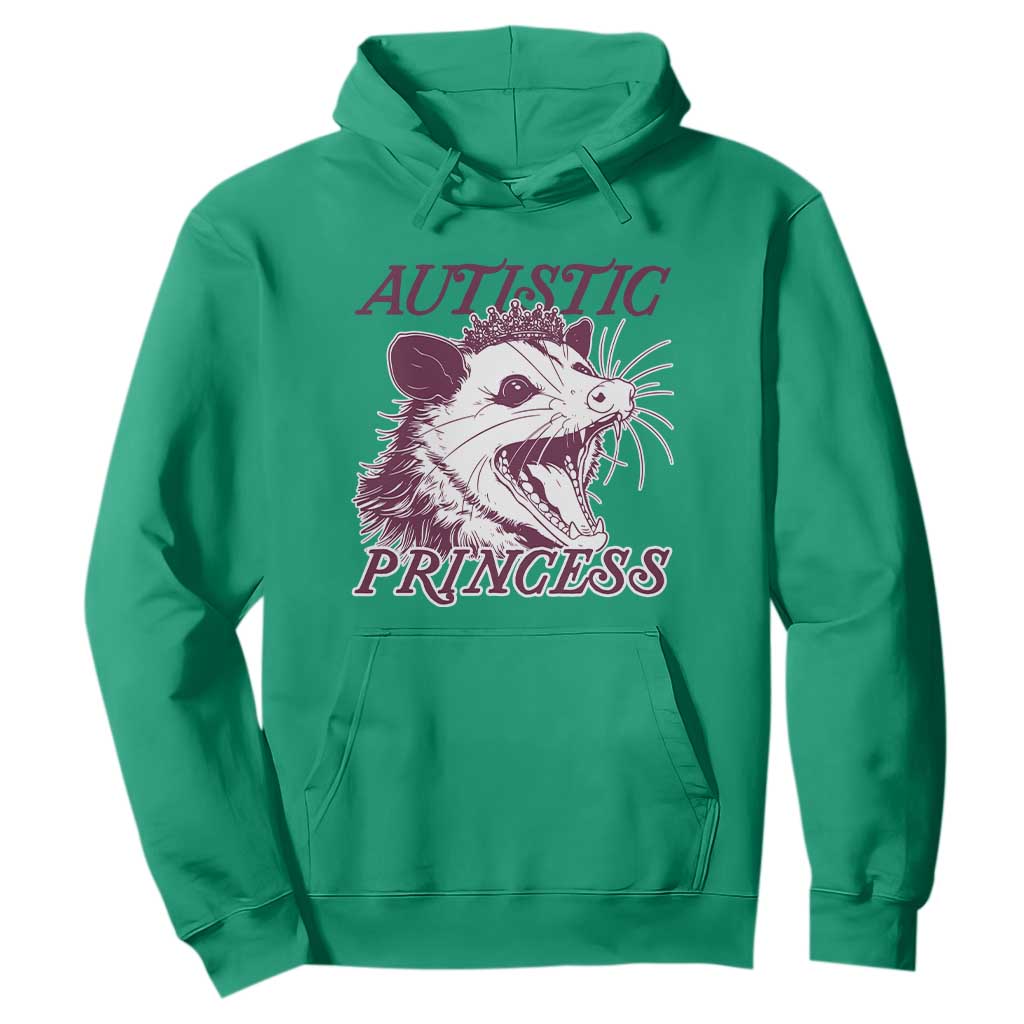 Funny Autistic Princess Hoodie Autism Support Opposum