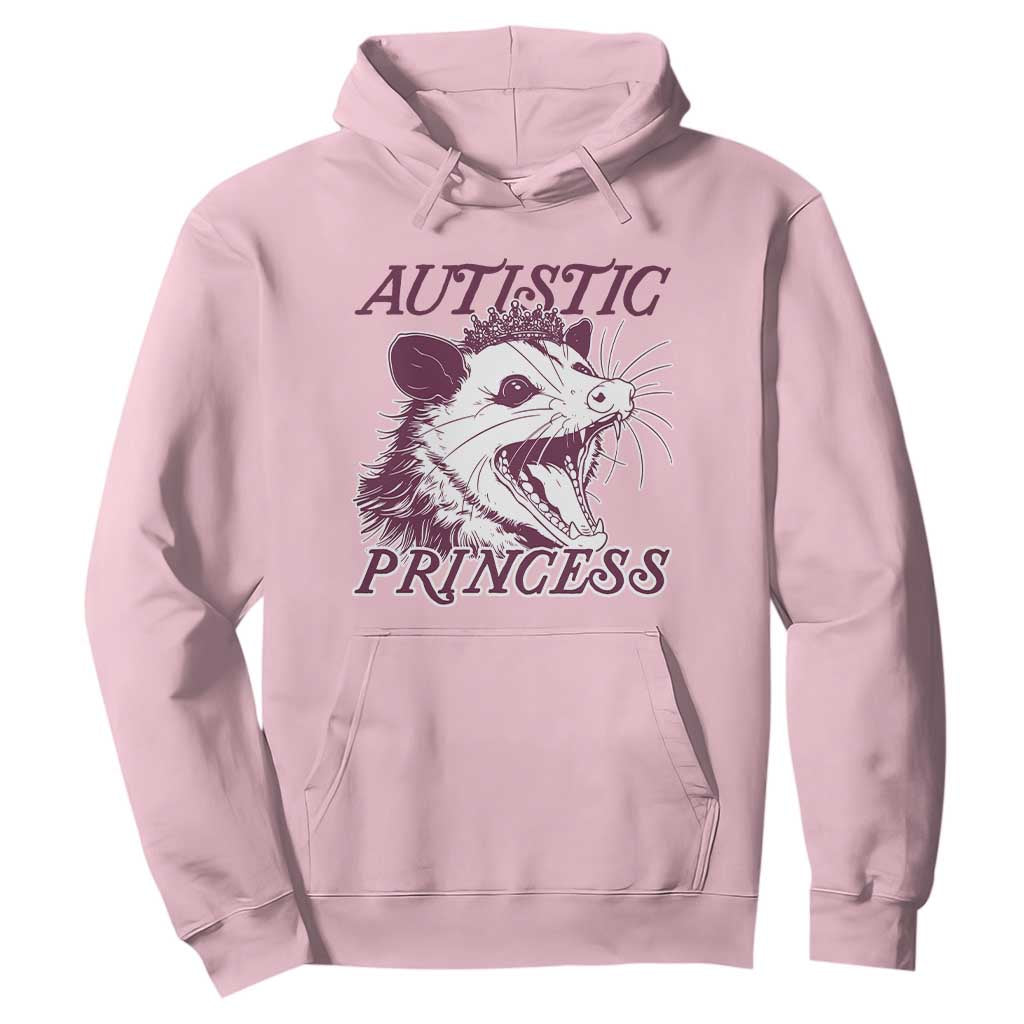 Funny Autistic Princess Hoodie Autism Support Opposum